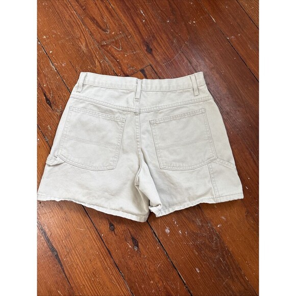 l.e.i. Juniors Shorts Size 5 Tan Cargo Tan Beige Cotton Mid Rise Pockets Zip - Picture 6 of 6